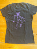 Women Shirt mit Violetten Druck