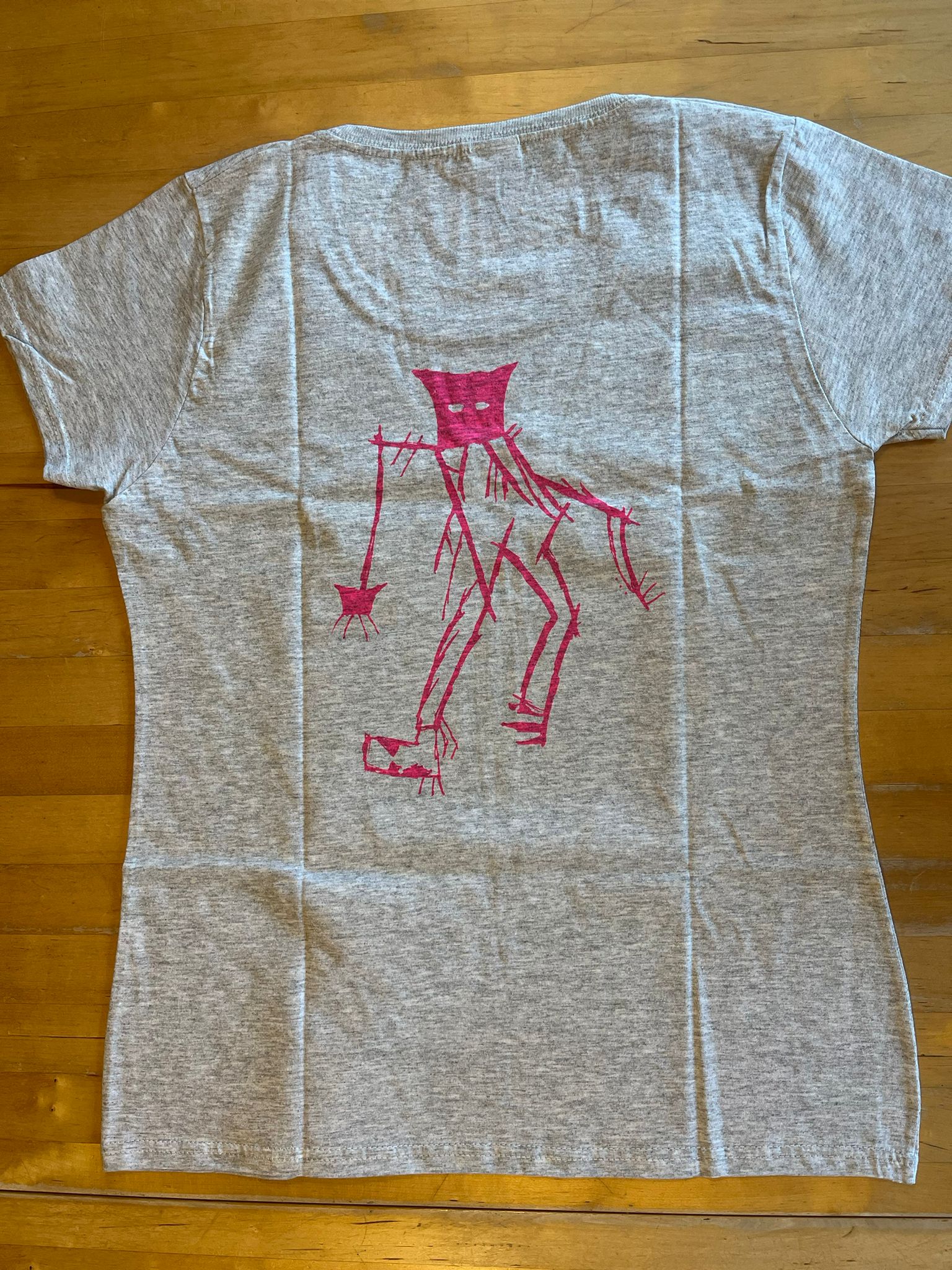 Women Shirt mit Pinkem Druck